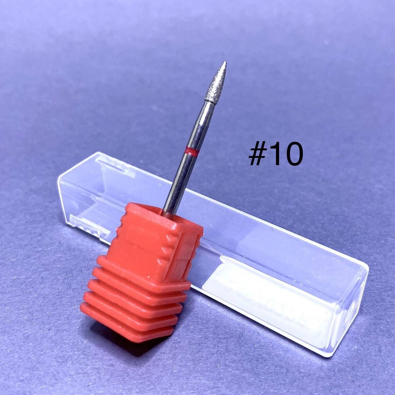 

Насадка алмазная для маникюра/педикюра красная №10, Красный