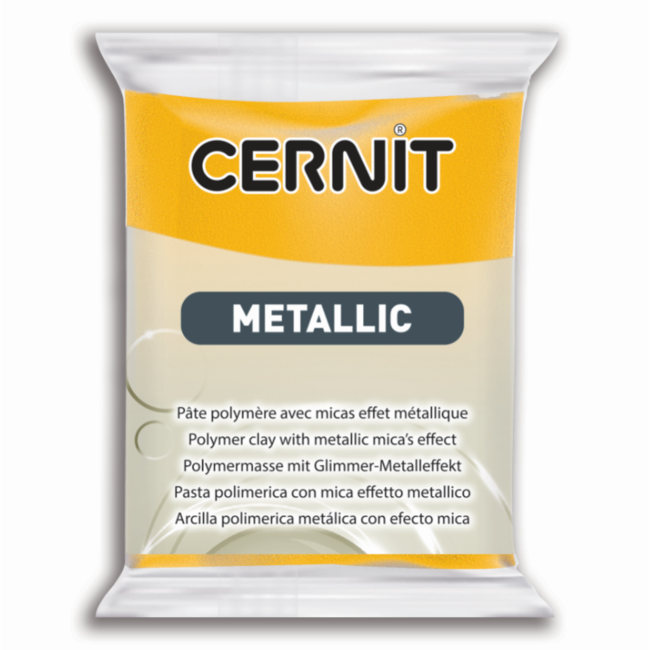 

Глина полимерная "METALLIC", ЖЕЛТЫЙ, 56 гр, Cernit