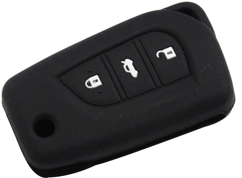 

Чехол для автомобильного ключа Toyota Auris, Corolla, Avensis, Yaris, Aygo - Black