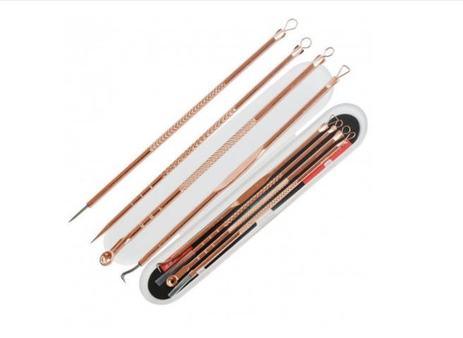 

Инструменты для удаления угрей Lanbena Rose Gold 4 шт