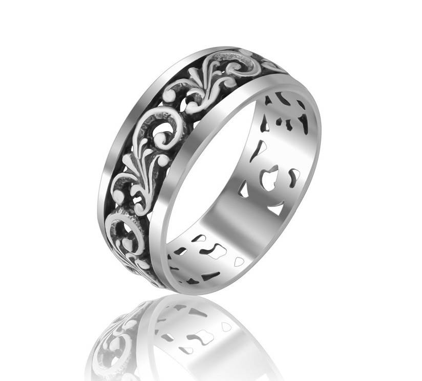 

Серебряное кольцо с чернением