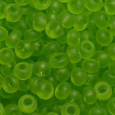 

160-10/0-50220 Бісер Чехія (прозорий матовий, салатовий)