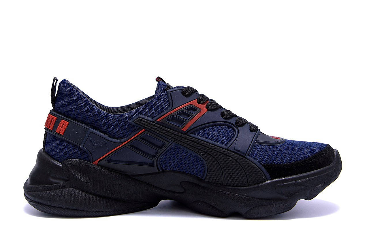 

Мужские летние кроссовки сетка Puma P5 Blue Р. 41, Синий