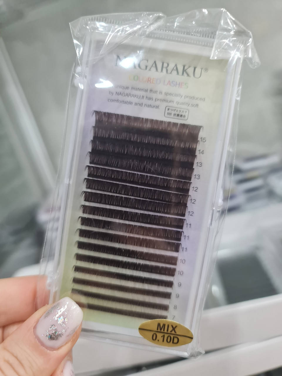 

Ресницы Nagaraku (коричневый) 0.10D