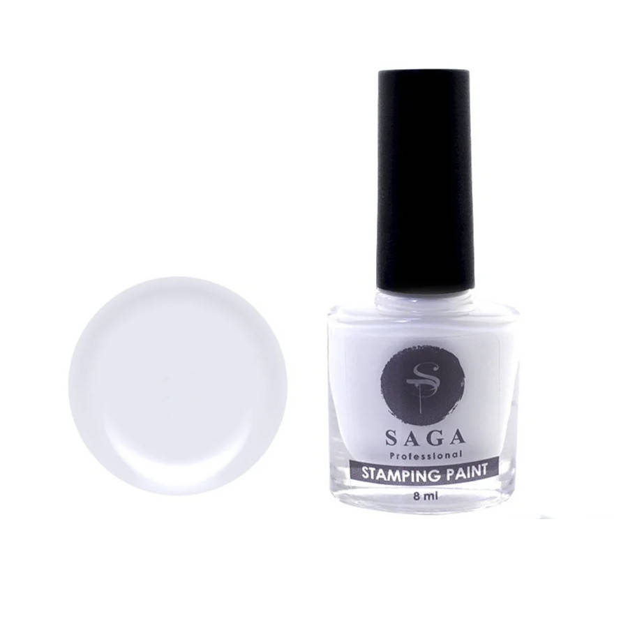 

Лак для стемпинга Saga Stamping paint, 8 мл (белый)