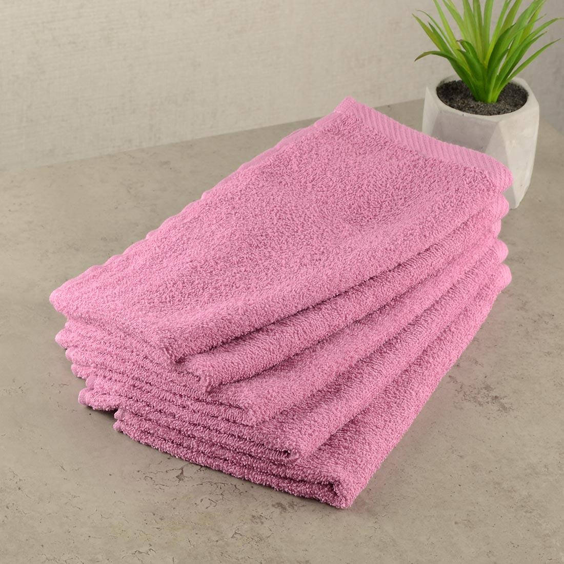 

Набор махровых полотенец 5шт GM Textile 30х50см 400г/м2 (Пудровый), Розовый
