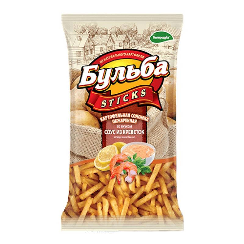 

Соломка з картоплі ТМ "Бульба STICKS" "Криветка" (75г.), в ящ. 20шт.