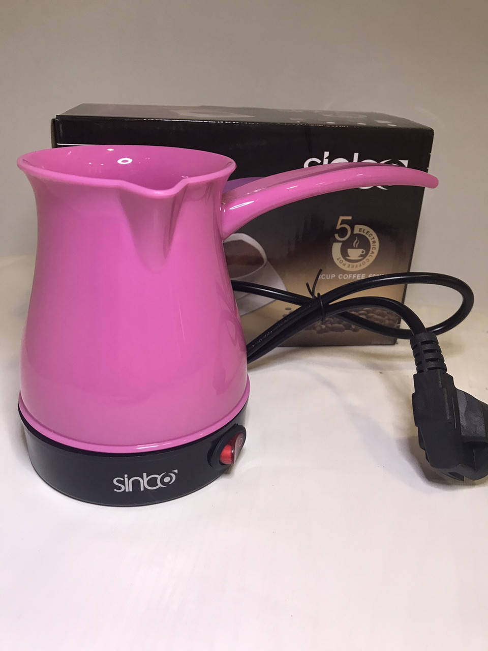 

Кофеварка электрическая турка Sinbo SB 8801 600 Вт Розовая