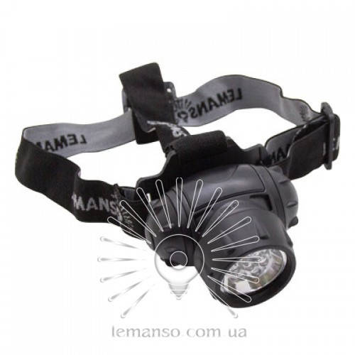 

Фонарик LEMANSO 7 LED на голову / LMF40 пластик, Черный