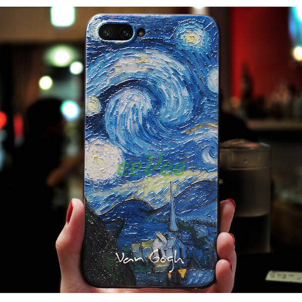 

Чехол Apple iPhone 8 Ван Гог Звездная ночь накладка для телефона силиконовый Синий
