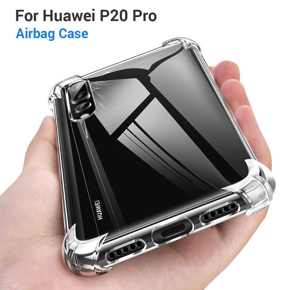 

Силиконовый прозрачный чехол для Huawei P20 Pro усиленные углы
