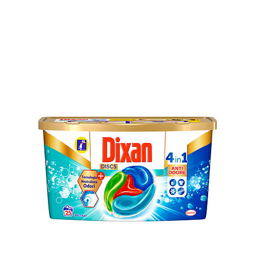 

Капсулы для стирки Диксан Dixan Disk Капсулы 4in1 Anti Odore (25)