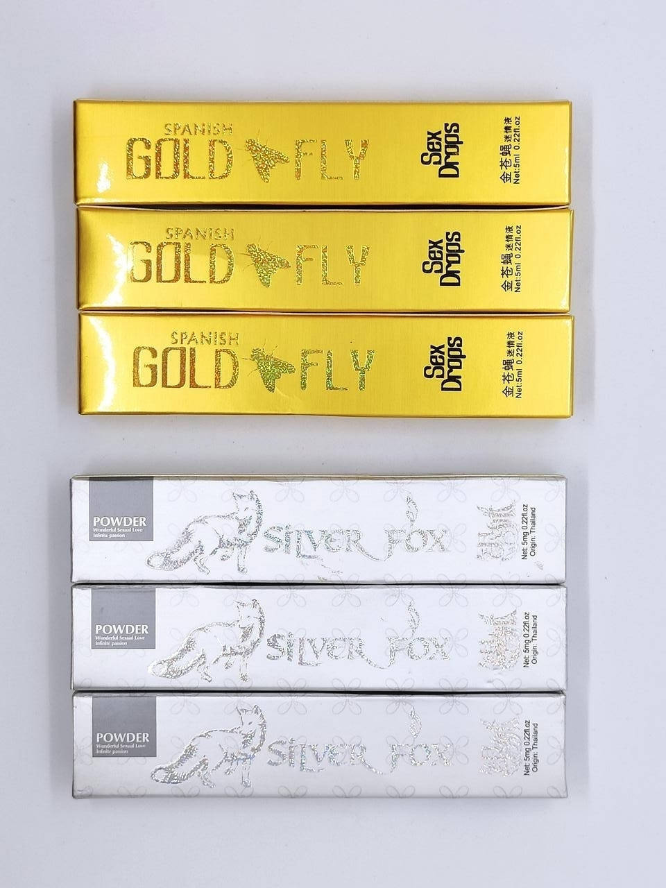 

Сильвер фокс женский возбудитель плюс Шпанская мушка (Spanish Gold Fly + Silver Fox ) 3+3 штук