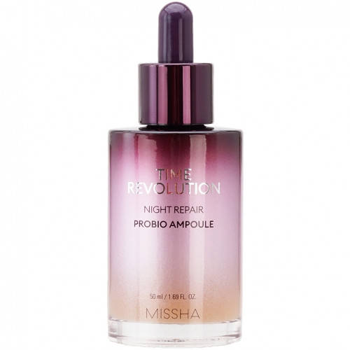 

Ночная сыворотка для лица антивозрастная с пробиотиками Missha Time Revolution Night Repair Probio Ampoule 50m
