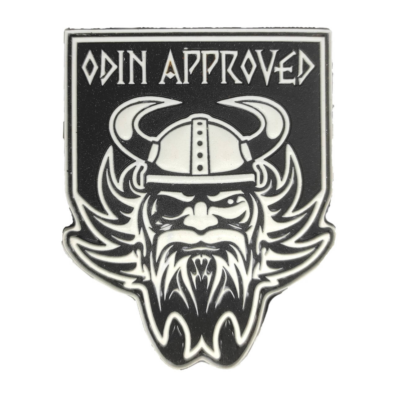 

Нашивка на форму Odin Approved BLACK-WHITE 70х85мм, Черный