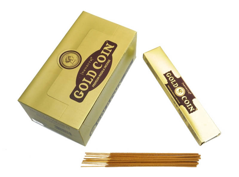 

Аромапалочки пыльцевые Nandita Gold Coin