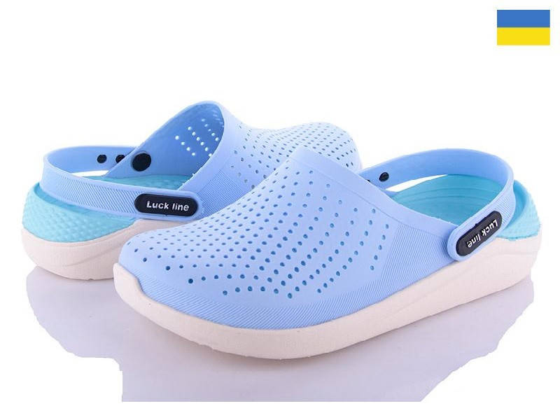 

Сабо женские Luck Crocs Кроксы (голубые), Голубой