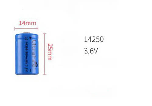

Аккумулятор UltraFire LC14250 - 900mAh 3.6V CR2