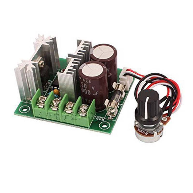

ШИМ регулятор оборотов двигателя постоянного тока с выносной ручкой PWM DC12-40В 10А