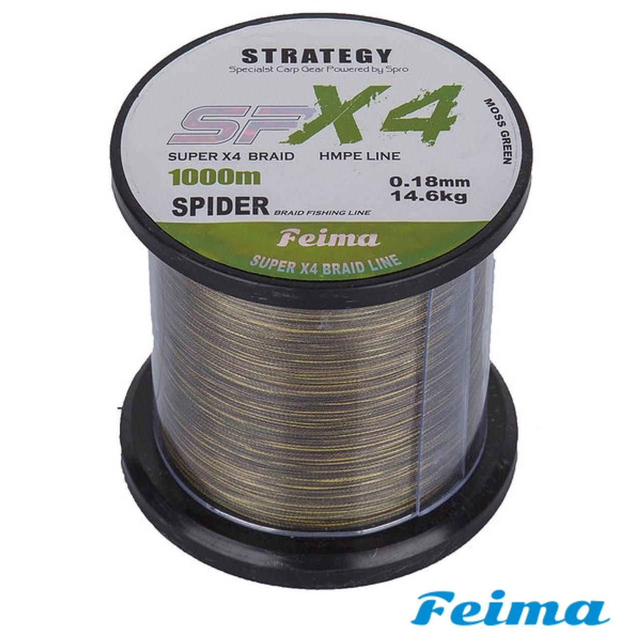 

Шнур рыболовный Feima Strategy SP X4 0.25 - 0.40 mm 1000 м 0.25 0.30, Разные цвета