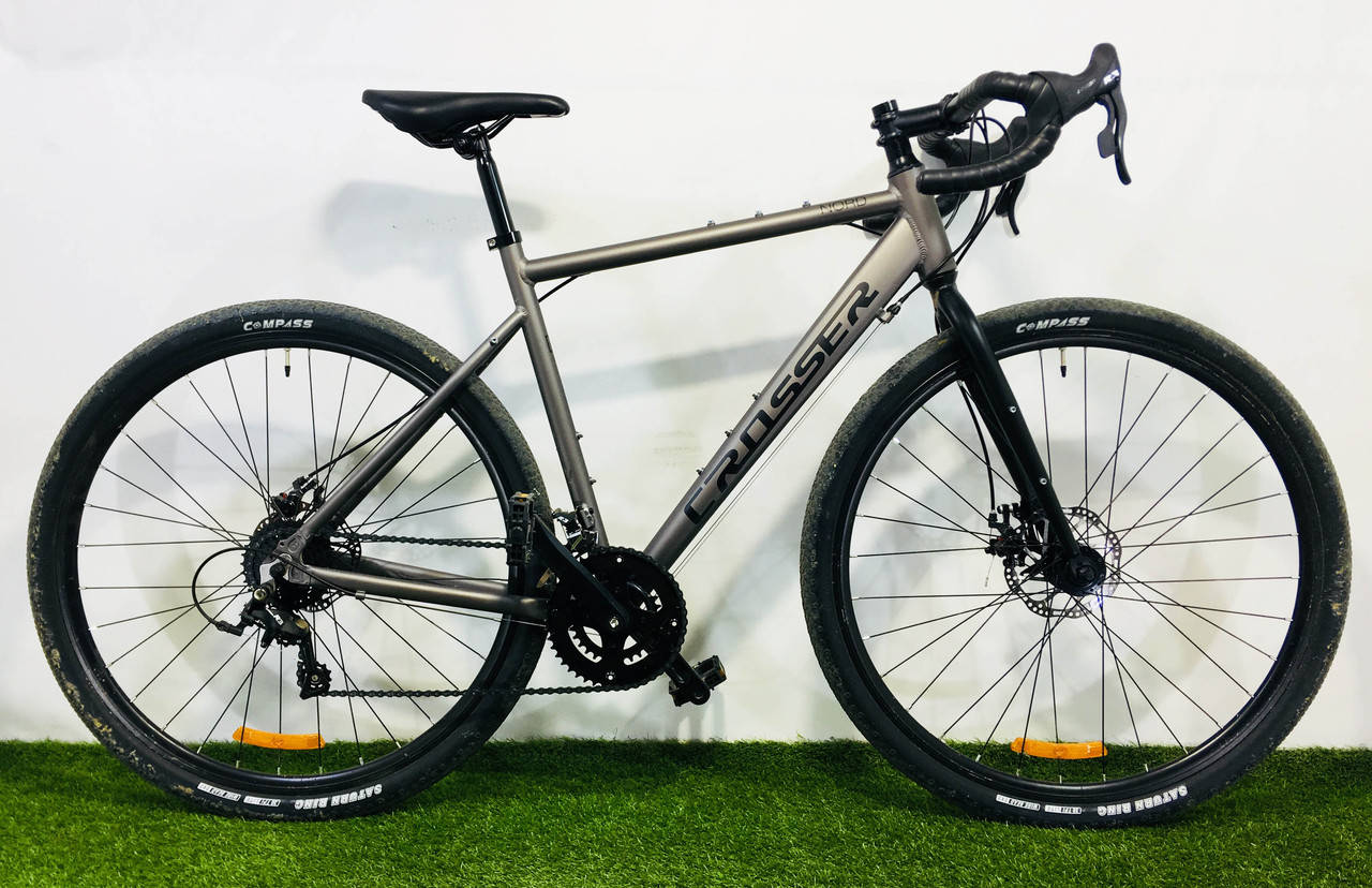 

Велосипед Crosser Gravel NORD 28" рама 21, 2021(16S), Серый