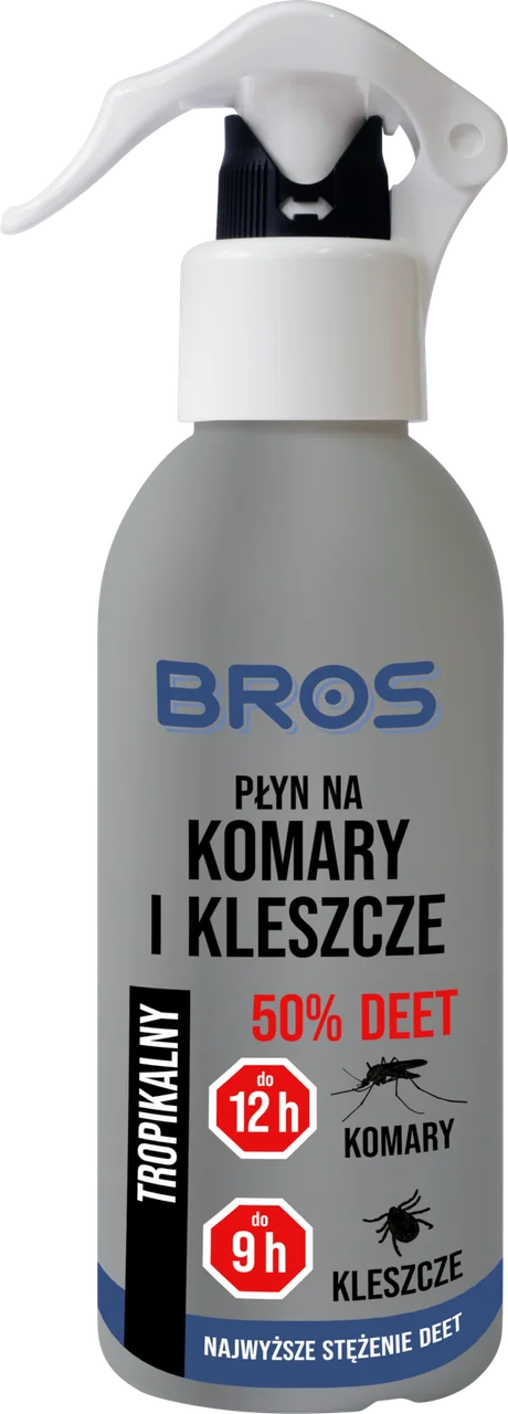 

Средство от комаров клещей и мошек Bros 130мл.