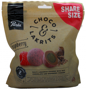 

Лакрица с шоколадом Panda Choco & Lakrits Raspberry 300 g