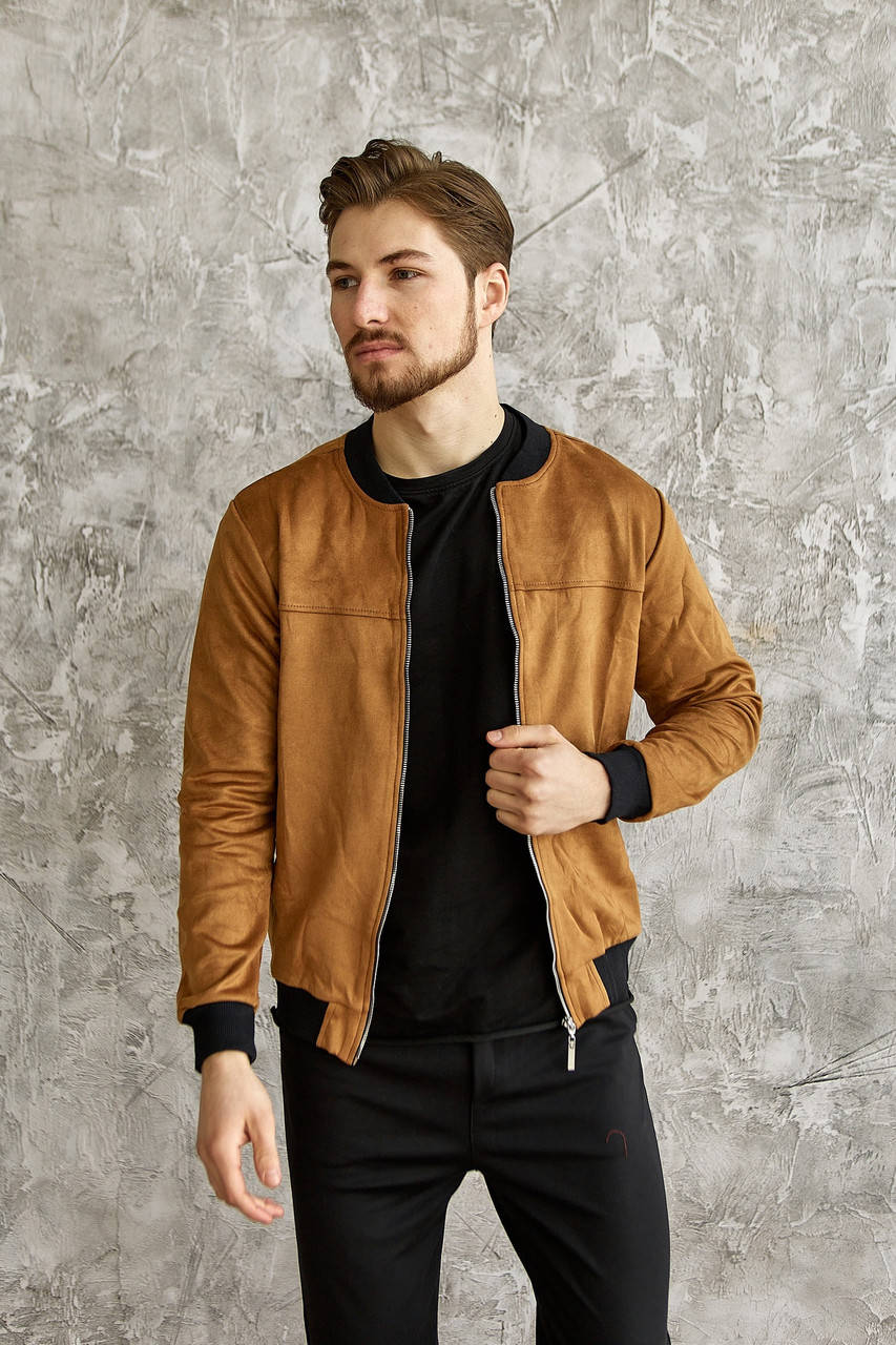 

Бомбер замшевый бежевый мужской Асос | Мужской бомбер замшевый ЛЮКС качество