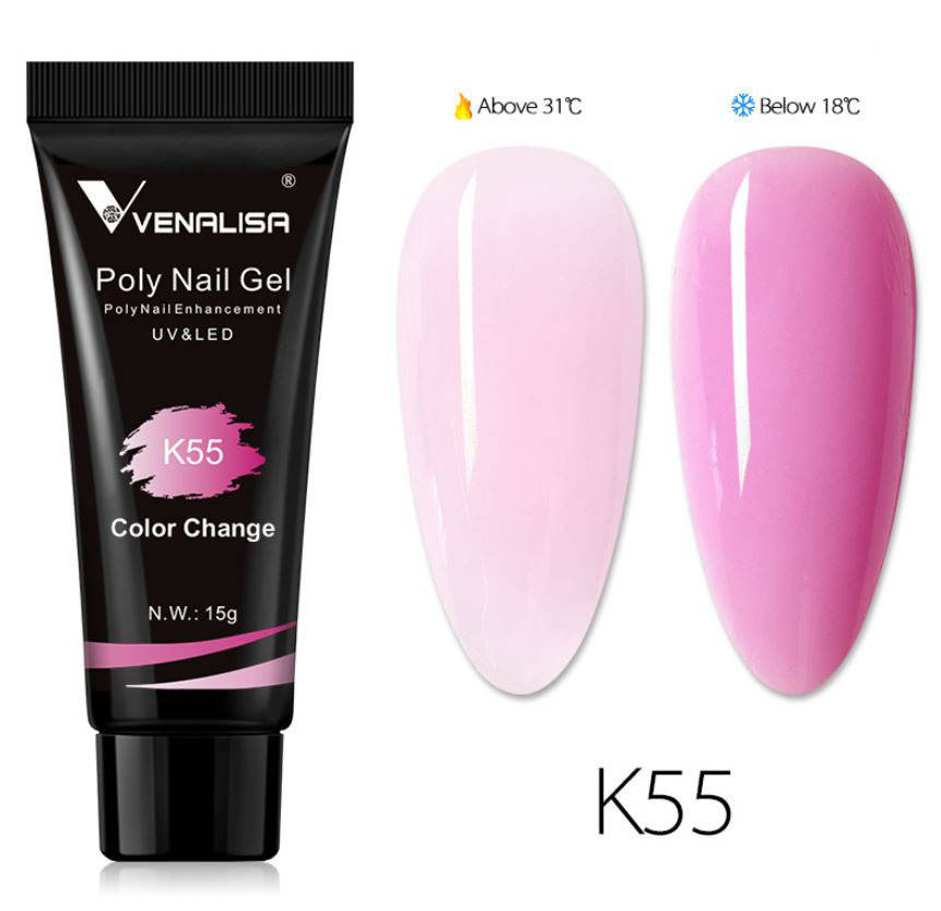 

Полигель (акрил-гель) Venalisa UV/LED 15 г, K55 термо
