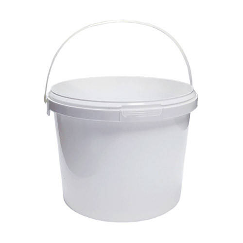 

Ведро пластиковое пищевое белое с крышкой - 5 л, Белый
