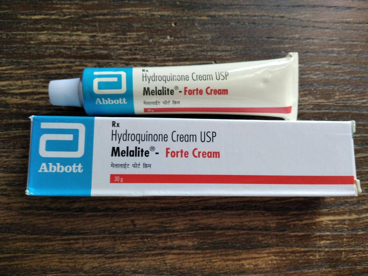 

Гидрохинон 4% крем от пигментных пятен Melalite forte cream USP Abbott. Срок до 04.2023