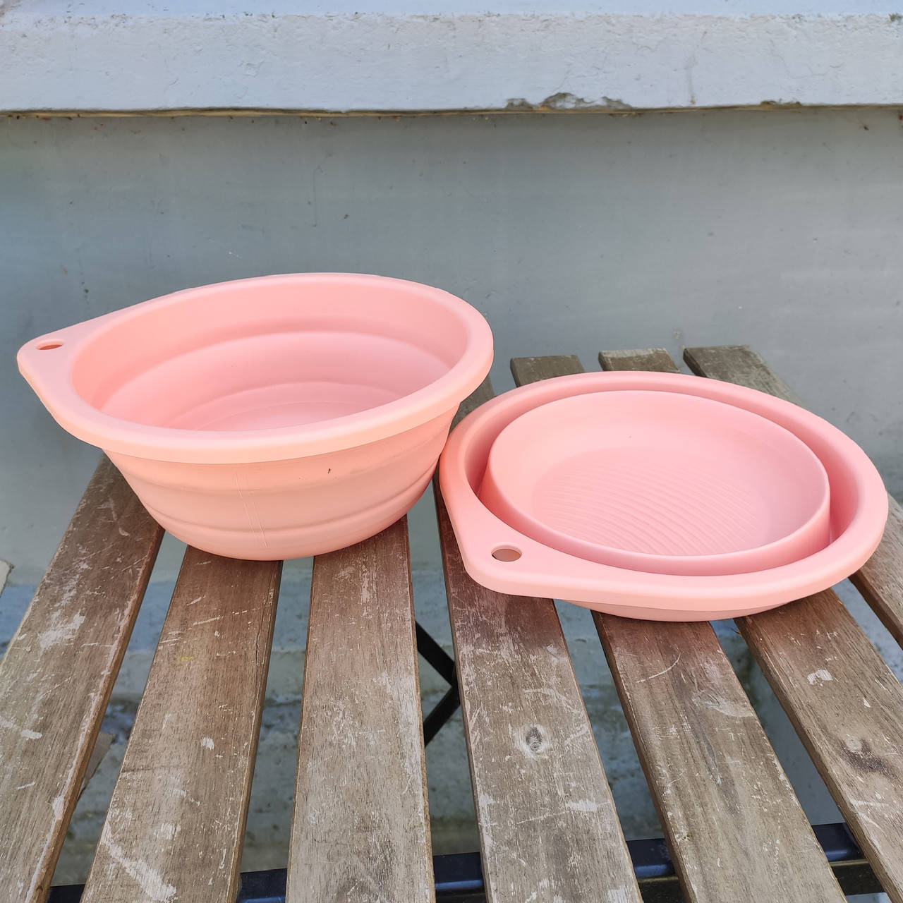 

IKEA PEPPRIG миска складная, 27 см, Розовый