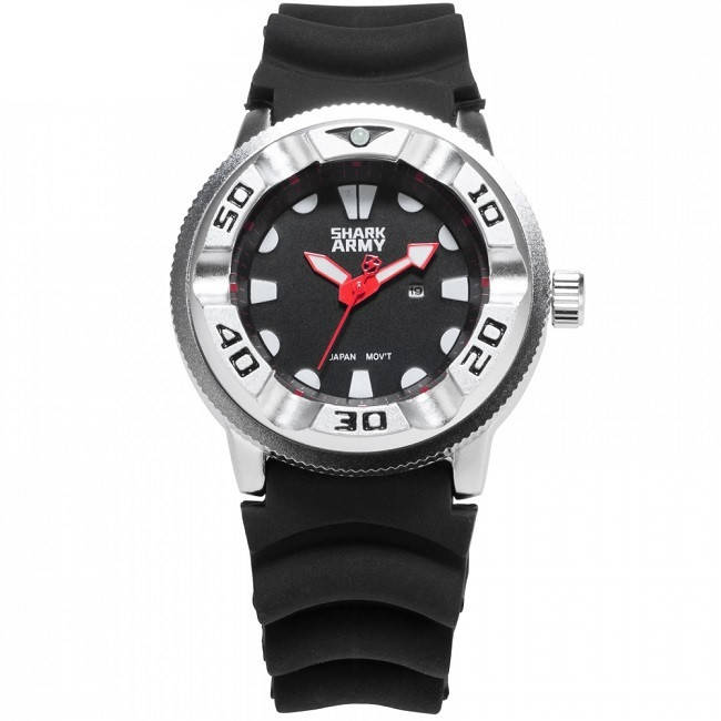 

Мужские армейские часы Shark Army Marine M48 красные