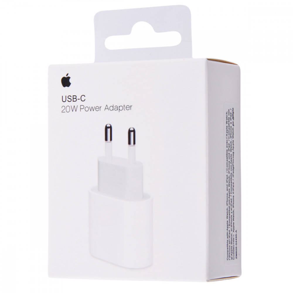 

Сетевое зарядное устройство Apple 20W USB-C Power Adapter быстрая зарядка блок питания Type-C для iPhone iPad, Белый