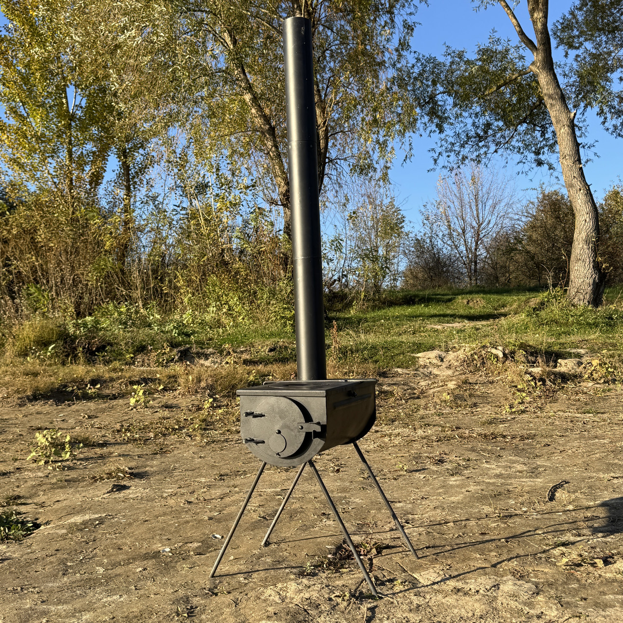 Буржуйка Трансформер зі сталі 3 мм, для опалення 30кв. метрів