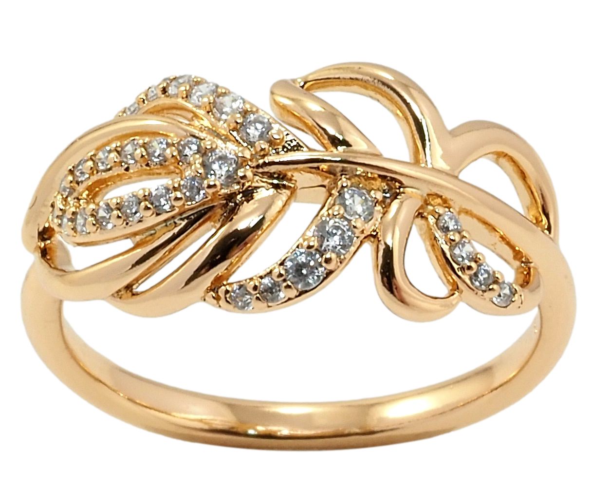 

Кольцо Xuping Позолота 18K "Перо" р.16.5,17,18,18.5,19.5,20.5