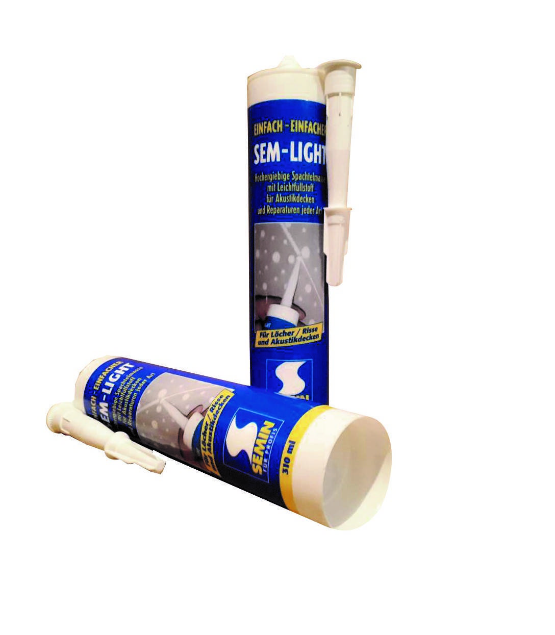 

Сверхлегкая эластичная безусадочная шпаклевка Semin Sem Light, 0.31л, Белый