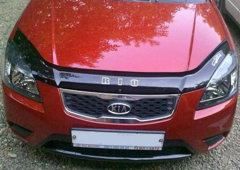 

Дефлектор на капот (мухобойки) Kia RIO II 2005-2010