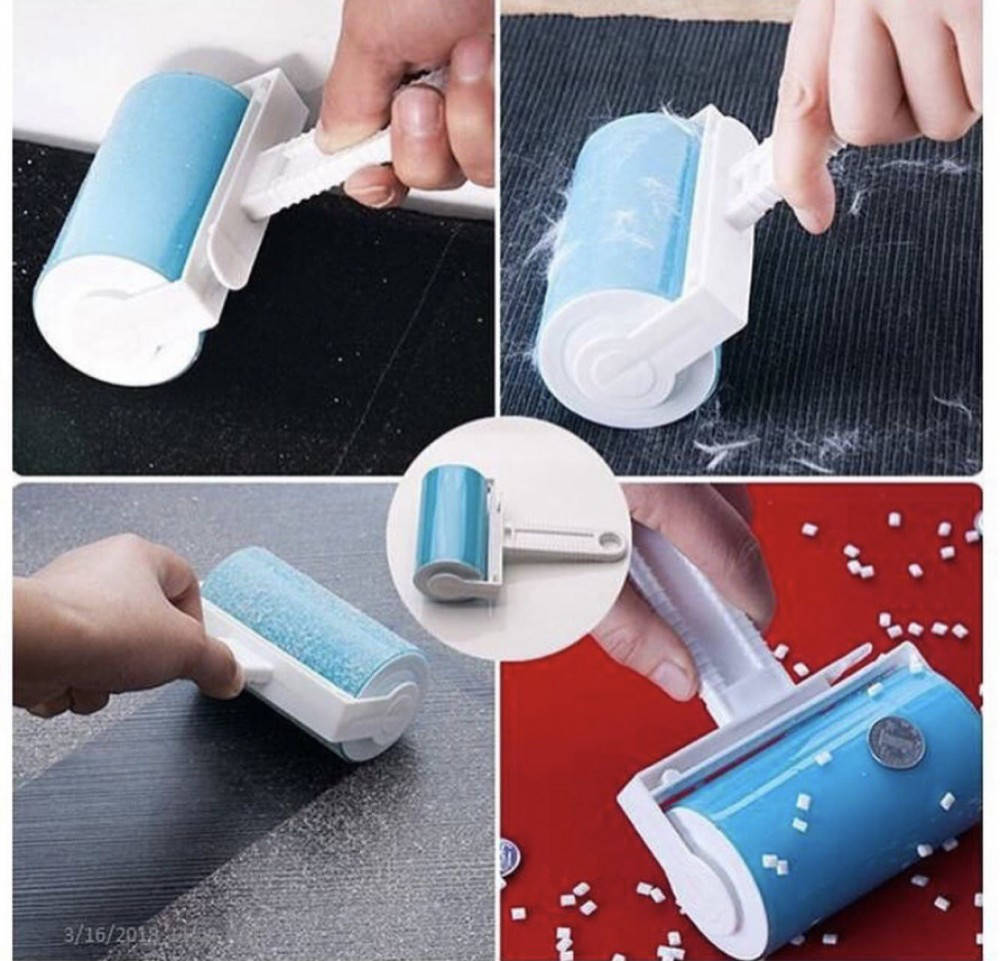 

Липкие многоразовые валики для чистки одежды