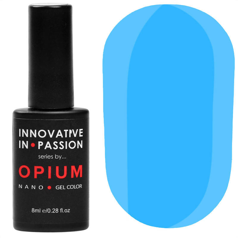 

Гель-лак Innovative in Passion серия Opium № 032 (ярко-голубой, неоновый, эмаль), 8 мл