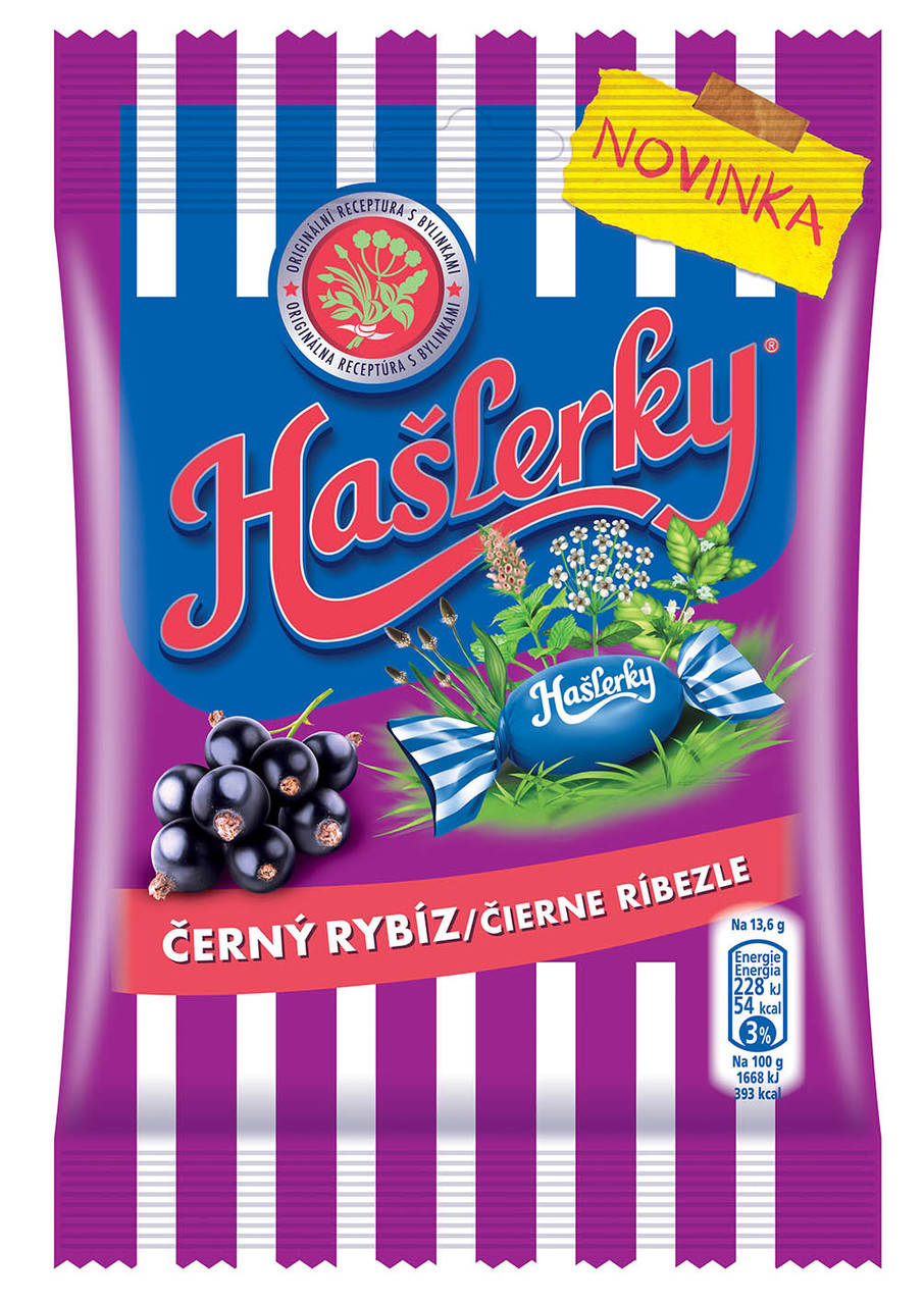 

Леденцы Haslerky ментол смородина 90g Хаслерки