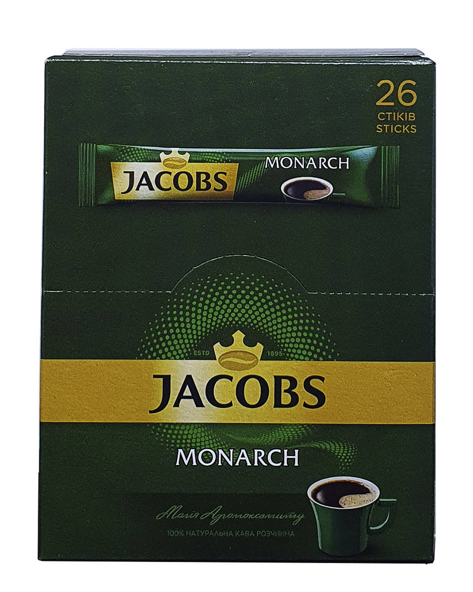 

Кофе растворимый Jacobs Monarch в стиках 26 х 1,8 г (443)