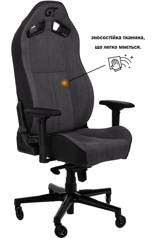 

Геймерське крісло GT Racer X-8009 Fabric Dark Gray/Black