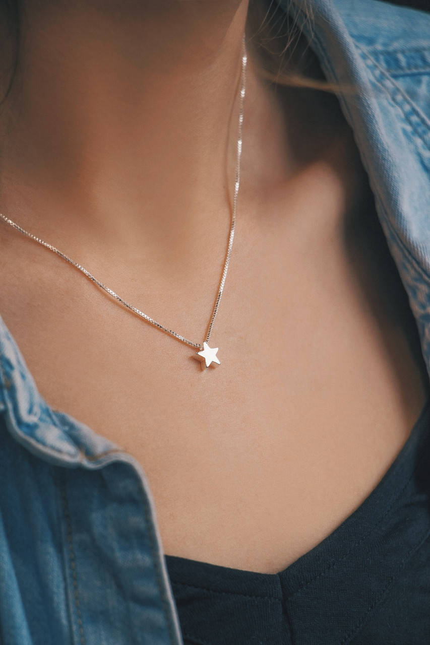 

Звездочка на цепочке - подвеска