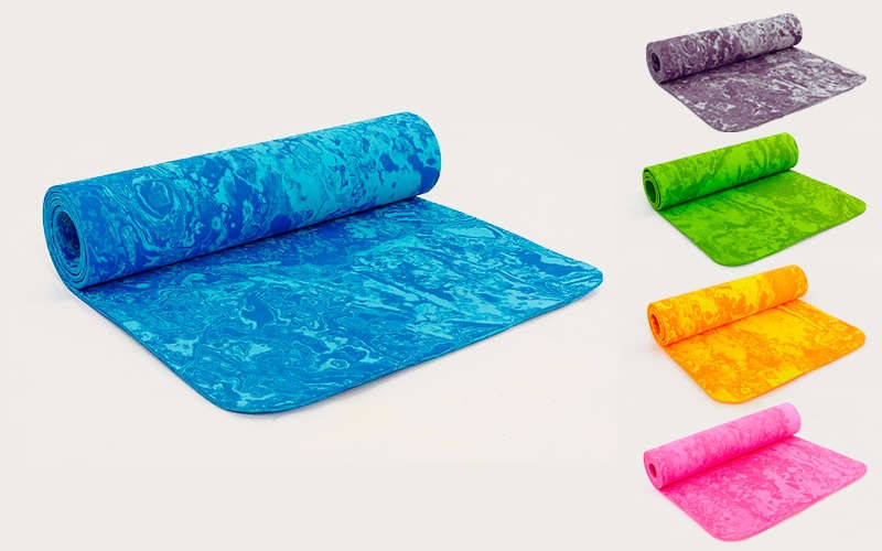 

Коврик для фитнеса и йоги Multicolor 4936, 5 цветов: толщина 8мм, размер 1,83х0,61м