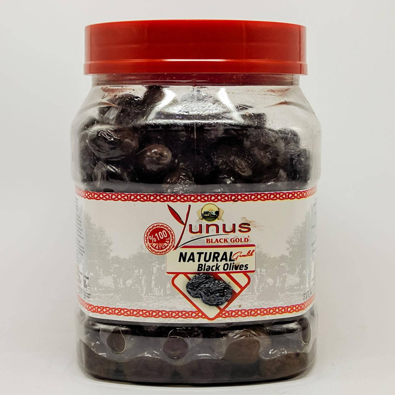 

Маслины вяленые Yunus natural black olives 800g