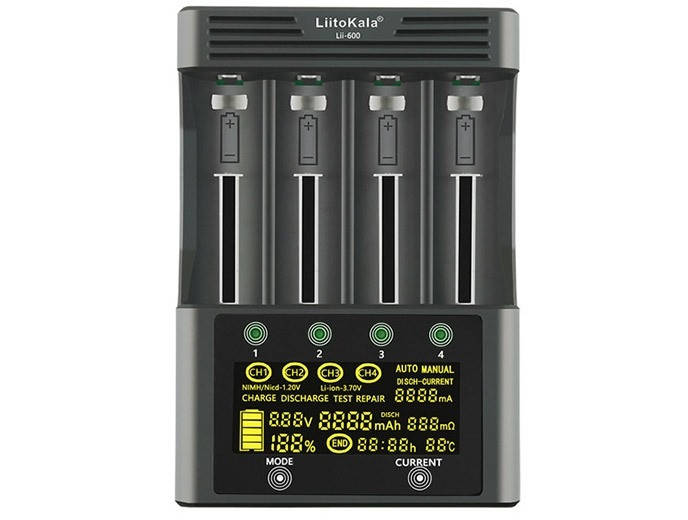 

LiitoKala Engineer Lii-600 - Универсальное зарядное устройство для Li-ion/Ni-Mh, Ток 3A