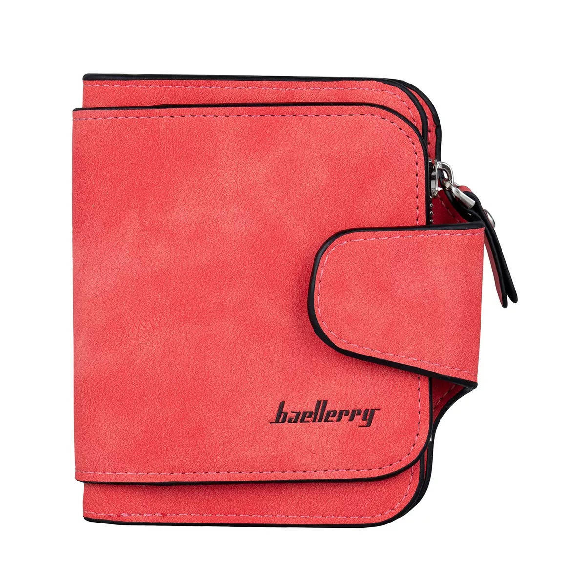 

Женский замшевый кошелек-портмоне Baellerry Forever Mini (12 х 11 х 2,5 см) Кораловый