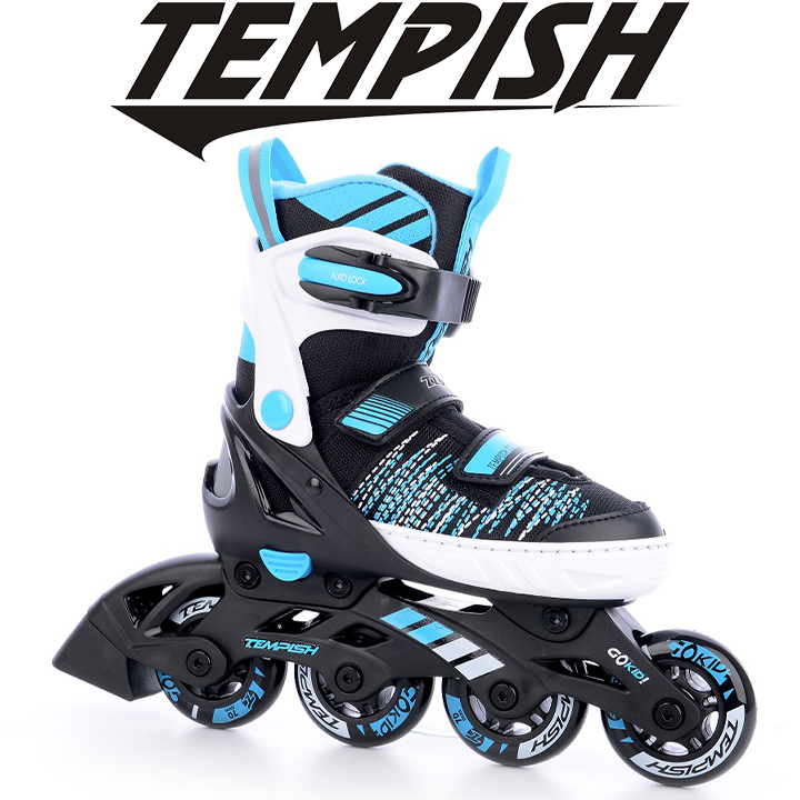 

Детские раздвижные роликовые коньки Tempish GOKID/37-40, Голубой