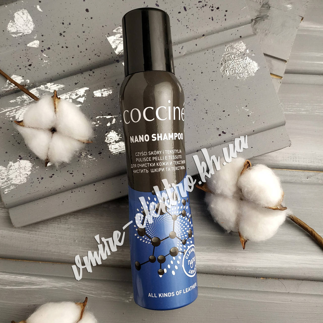 

Пена очиститель для кожи и текстиля Coccine Nano Shampoo 150 мл